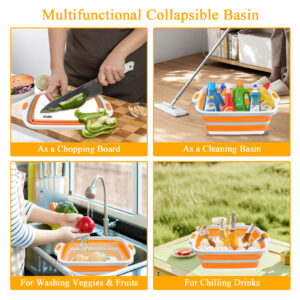 multi function foldable mixing bowl set | outdoor camping × kitchen cooking × party gathering