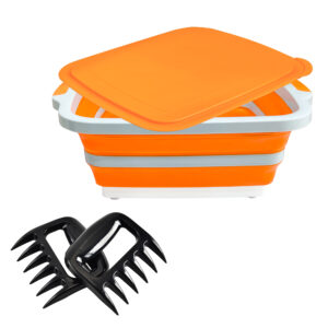 30l collapsible prep & serving tub with meat claws