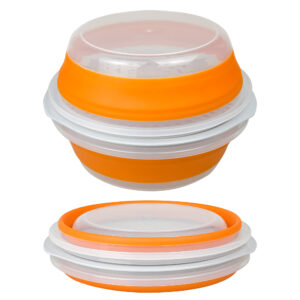 26cm collapsible shaker breading bowl with sieve