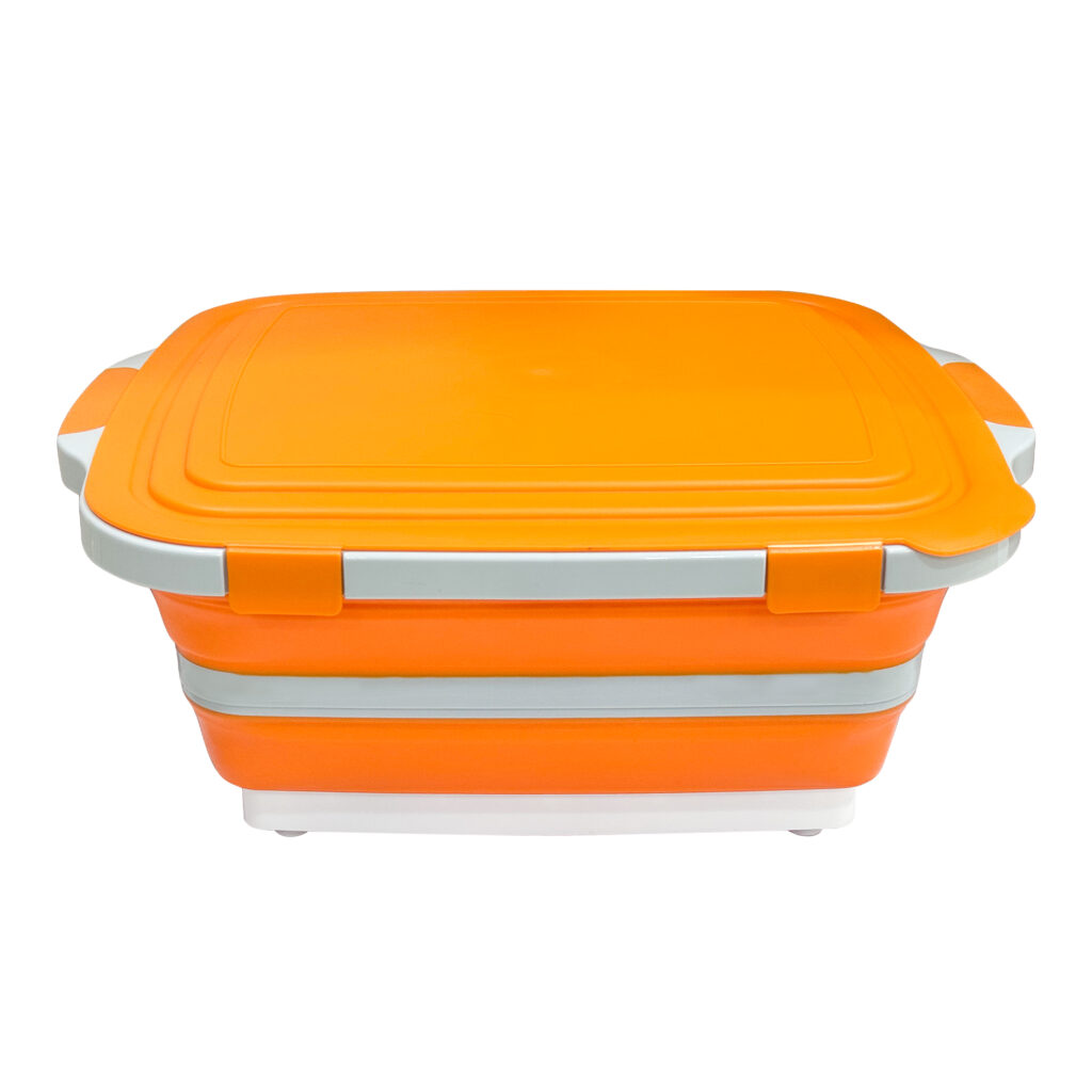 16l foldable prep tub airtight locking lid