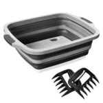 16l collapsible prep basin with meat shredder claws