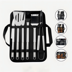 bbq tool set with carry bag 7 piece