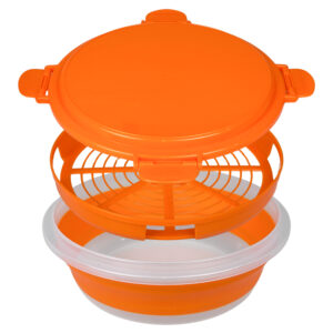 26cm collapsible breading bowl leak proof buckle lid