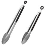 stainless bbq tongs 6 sizes foldable