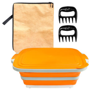 16l bbq prep set with insulated bag & meat claws