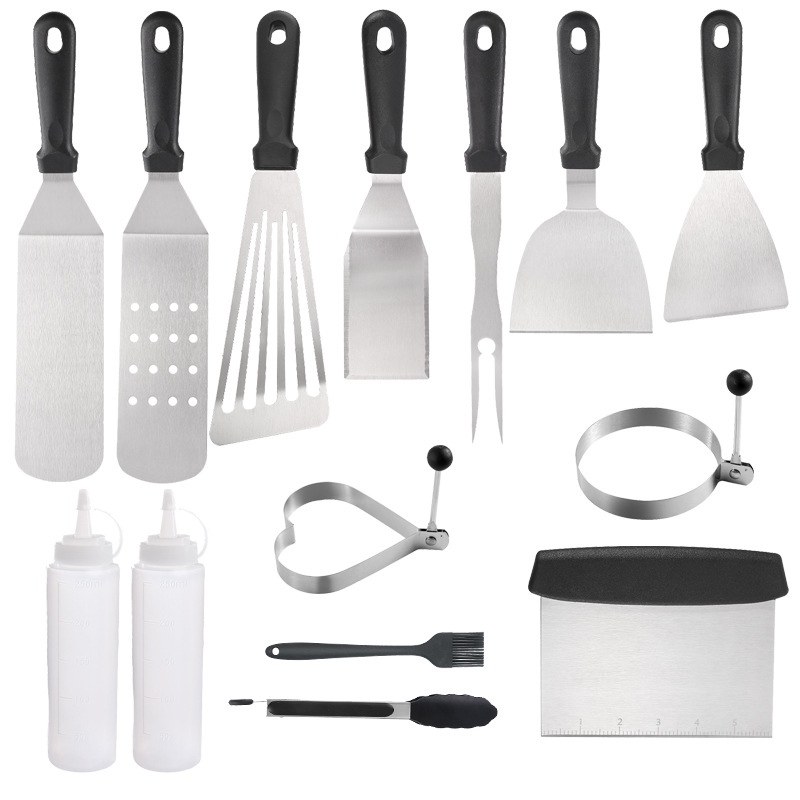15 piece bbq grill tool set with carry bag
