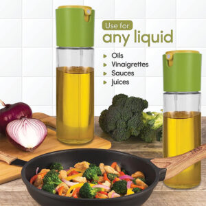 500ml spray & pour oil bottle with measuring cup