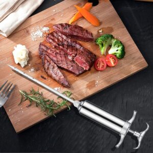 meat injector kit 304 stainless marinade syringe
