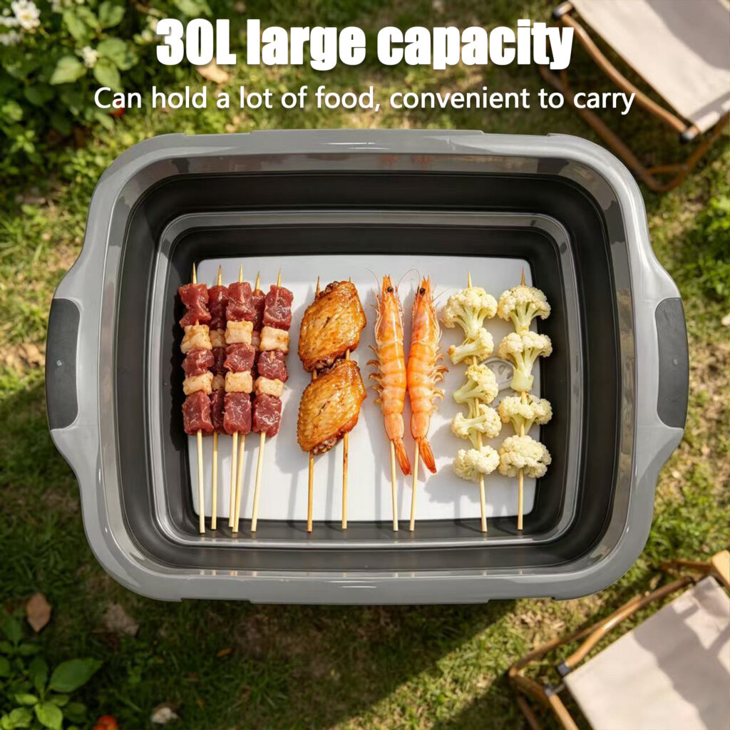 10 camping dish basin with drain plug 2