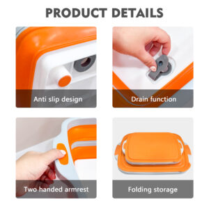 16l collapsible prep box 5 in 1 chopping board & basin