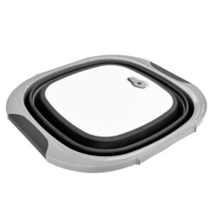 foldable 10l prep basin with lid black