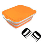 folding 3 in 1 prep basin cutting board, wash basin & grill tray