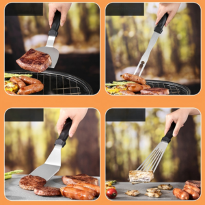 15 piece bbq grill tool set with carry bag