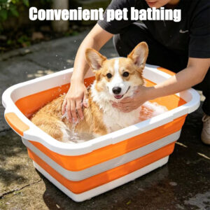 30l foldable multi purpose basin with sealed lid