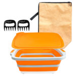 16l bbq prep set with insulated bag & meat claws