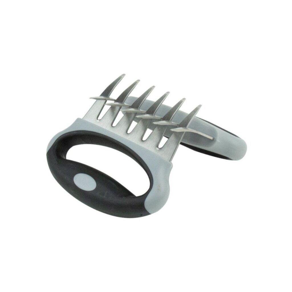 6 tine bbq meat shredding claws stainless