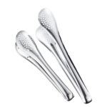 stainless bbq tongs with drainage holes