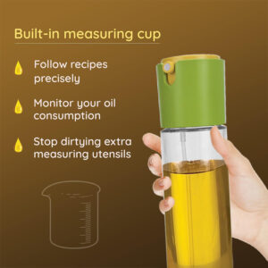 500ml spray & pour oil bottle with measuring cup