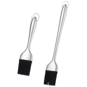 stainless silicone basting brush 18cm