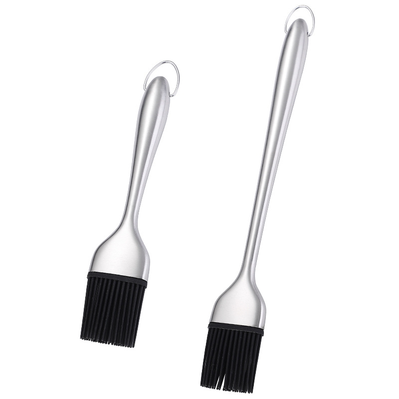 stainless silicone basting brush 18cm