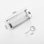 rotating bbq grill basket set