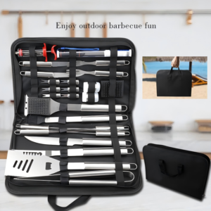 bbq tool set with carry bag 7 piece