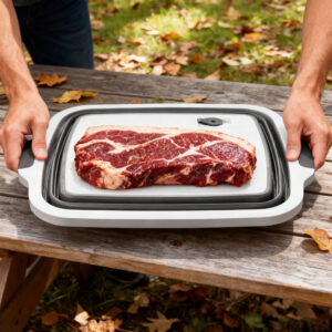 16l collapsible prep basin with meat shredder claws