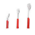 silicone handle bbq tongs 3 piece set