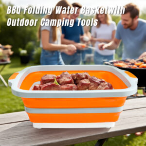 30l collapsible prep & serving tub with meat claws
