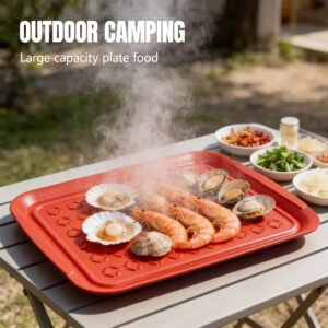 heat resistant enamel bbq tray non stick roasting pan