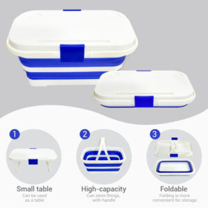 collapsible picnic basket with table top 15/20/30l