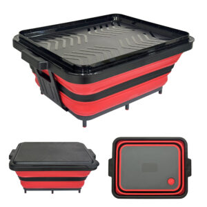 foldable bbq water basket with cutting board
