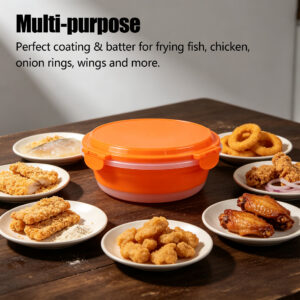 26cm collapsible breading bowl leak proof buckle lid