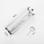 rotating bbq grill basket set