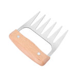 stainless meat claw with beechwood handle 2 pack