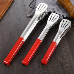 silicone handle bbq tongs 3 piece set