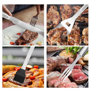 bbq tool set with carry bag 7 piece