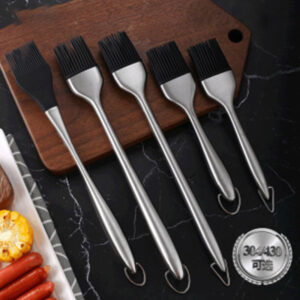 silicone basting brush set 5 piece stainless