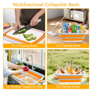 30l collapsible prep & serving tub with meat claws