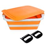30l collapsible prep & serving tub with meat claws