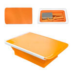 folding cutting board & knife set 7 piece