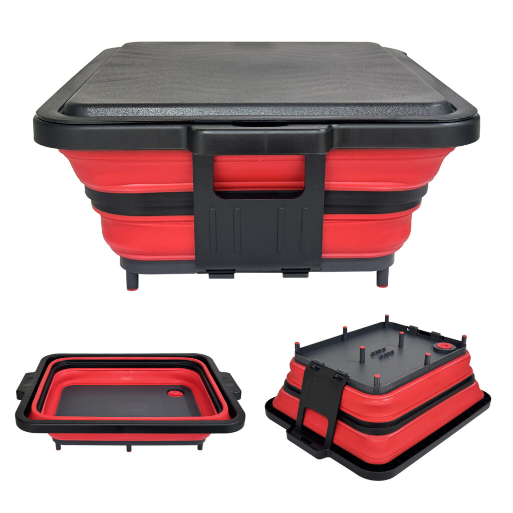foldable bbq water basket with cutting board