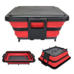 foldable bbq water basket with cutting board