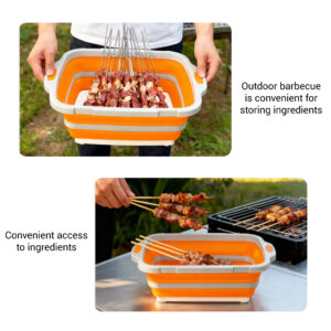 bbq prep tub with locking lid