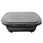 20l foldable stainless steel bbq basket with locking lid