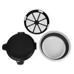 26cm collapsible shaker breading bowl black