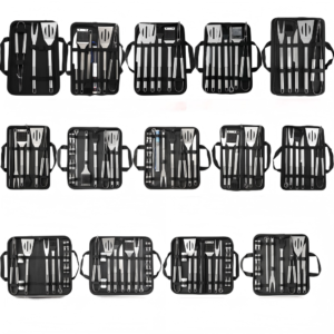 bbq tool set with carry bag 7 piece