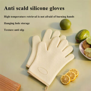 silicone grill gloves with anti slip texture