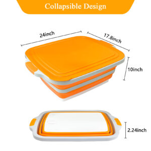 30l folding water basket – kitchen picnic & camping