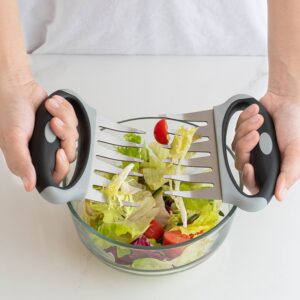 6 tine bbq meat shredding claws stainless